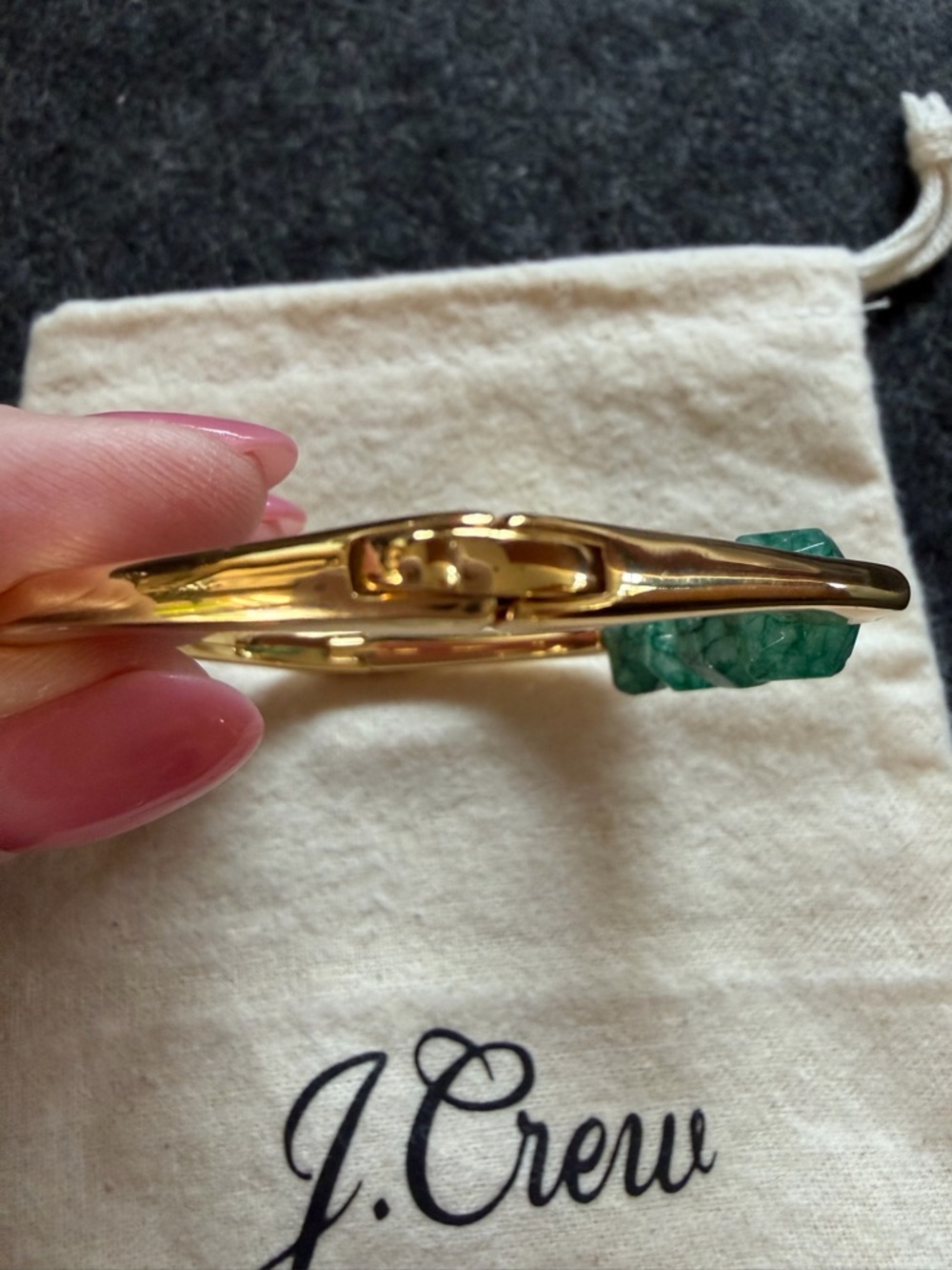 J. Crew Gold-Tone Bracelet with Faceted Beads - Picture 7 of 10